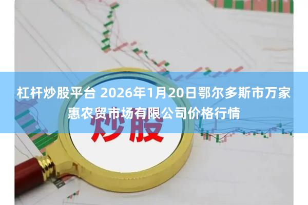 杠杆炒股平台 2026年1月20日鄂尔多斯市万家惠农贸市场有限公司价格行情